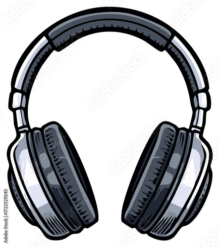 Stylish modern over ear headphones with metallic accents and soft cushioning for immersive audio listening