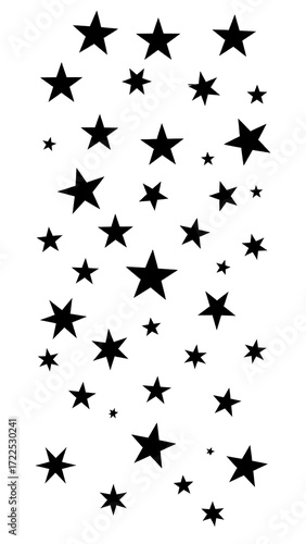 Black stars on white background (2)