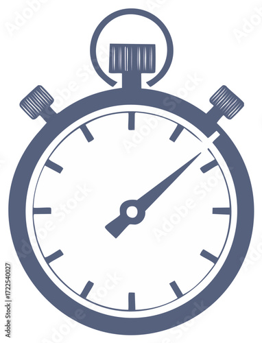 Classic stopwatch icon representing time measurement and countdown