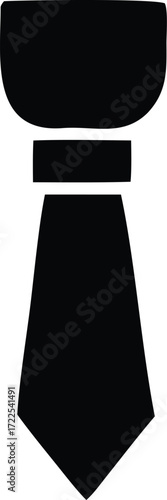 Classic black tie formal wear neckwear symbol icon apparel fashion accessory business professional clothing garment