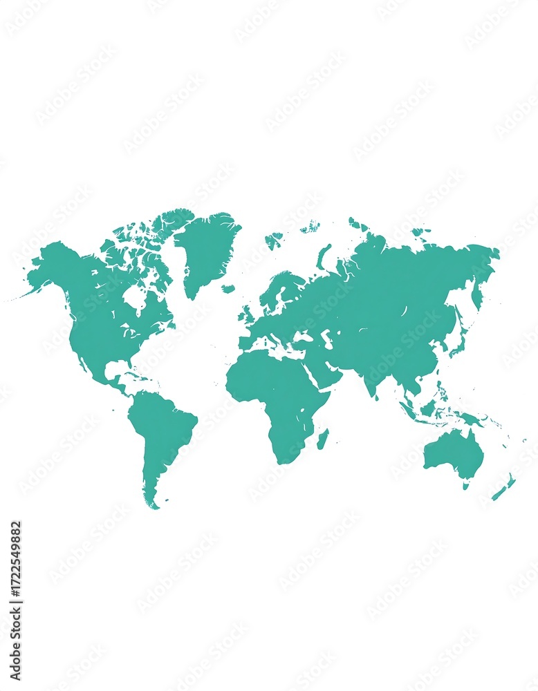 Obraz premium World Map Illustration.