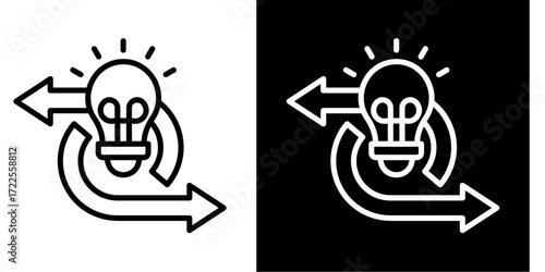 Agile Innovation  Icon Set White Style Collection