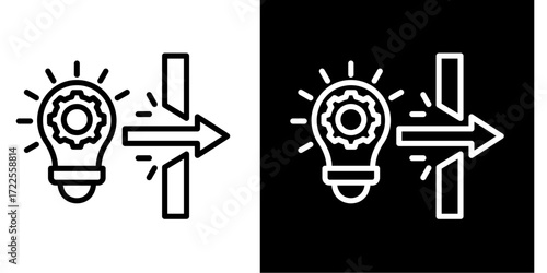 Breakthrough Moment  Icon Set White Style Collection