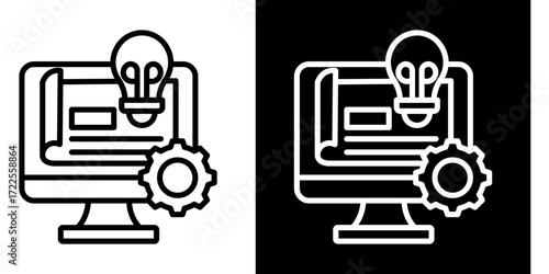 Smart Prototype  Icon Set White Style Collection