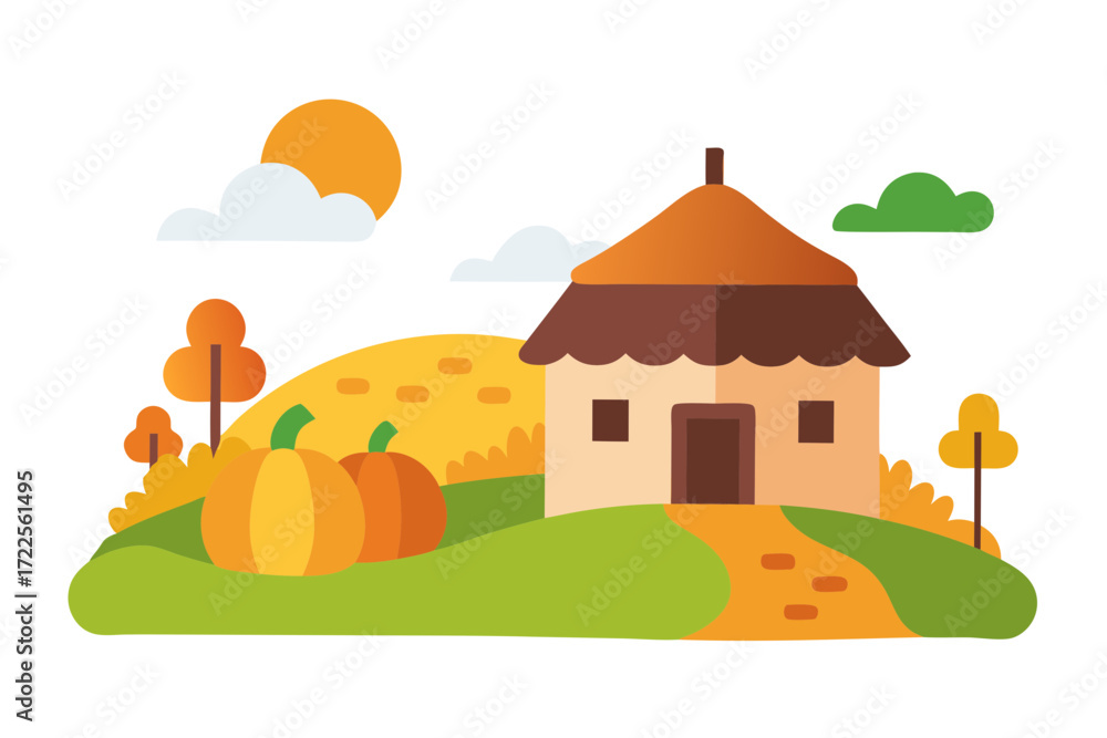 Fototapeta premium castle on the hill