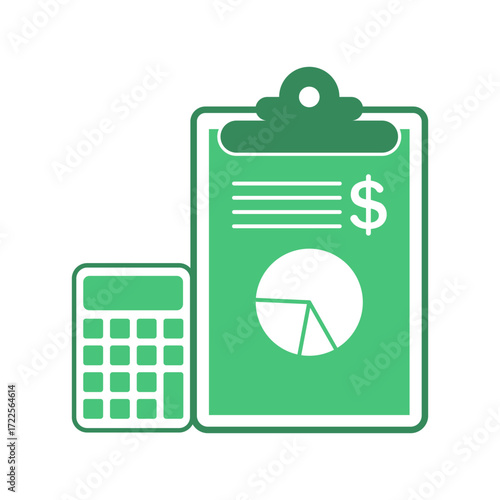 Accounting logo icon illustration