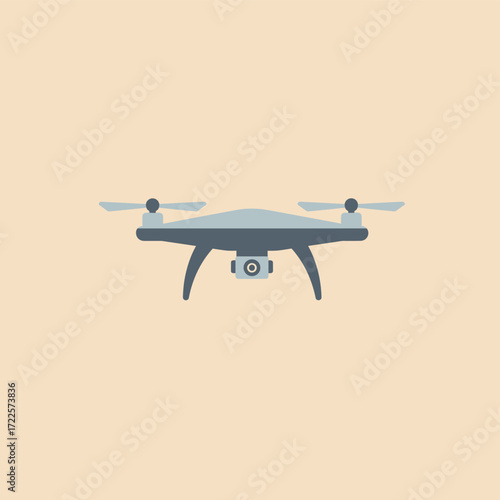 drone flat vector