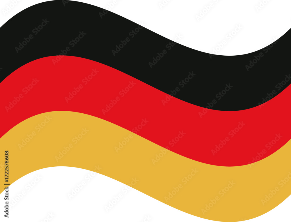Naklejka premium germany flag ribbon