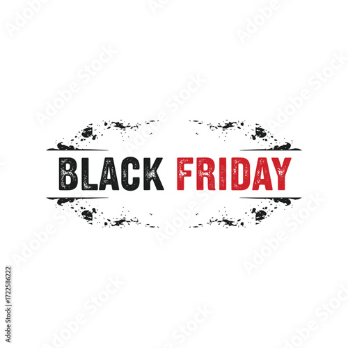 Black friday sale festive typography decorative elements promotional design vector