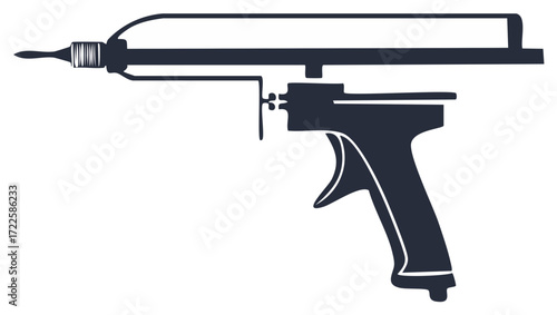 Manual caulk gun silhouette essential construction and home improvement tool