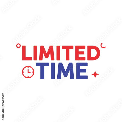Limited time offer big sale promotion banner advertising concept vector