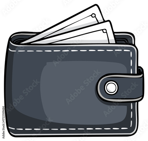 Wallet with Documents, Personal Finance Management, Business Funds