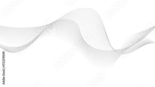 Abstract wave digital element for certificate design. Curved wavy lines design, Abstract vector black and white background with wavy lines
