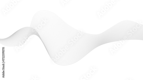 Abstract wave digital element for certificate design. Curved wavy lines design, Abstract vector black and white background with wavy lines