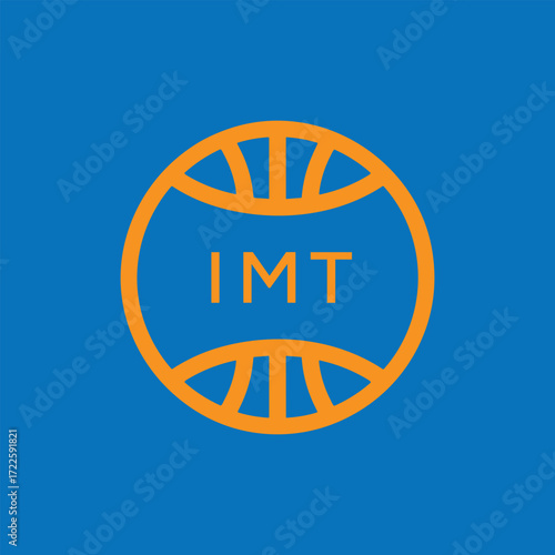 IMT Basketball Company logo. IMT Modern Sports logo design for entrepreneur and business. IMT Team Branding best icon.
