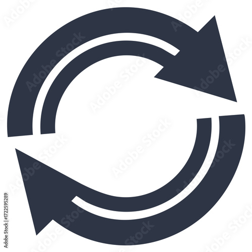 Circular arrows symbol for refresh, reload, or cycle