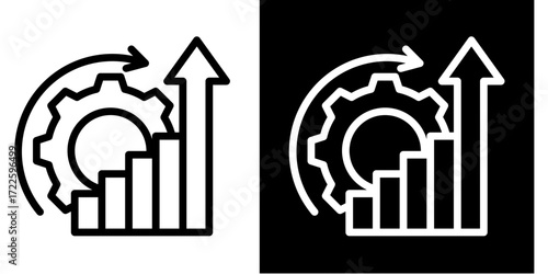 Status Update  Icon Set White Style Collection