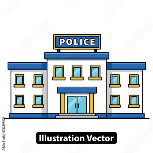 Essential public service building for law enforcement and community safety, providing security and order