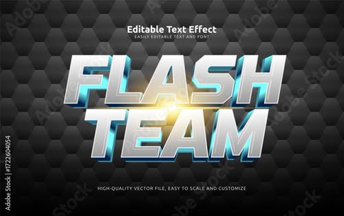 flash team editable text effect