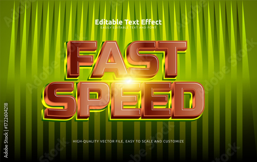 fast speed editable text effect