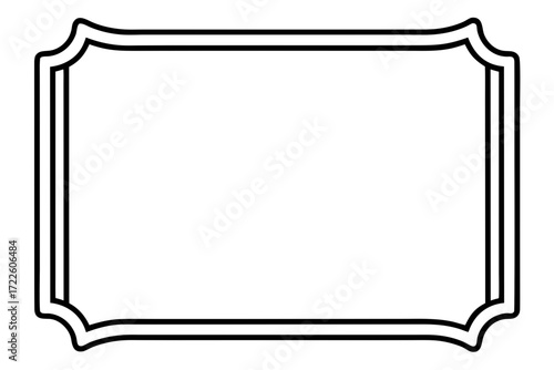 gold frame with clipping path