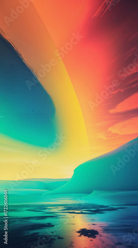 Wallpaper Mural dramatic sky vibrant sand glacier landscape peaceful terrain nature wallpaper background Torontodigital.ca