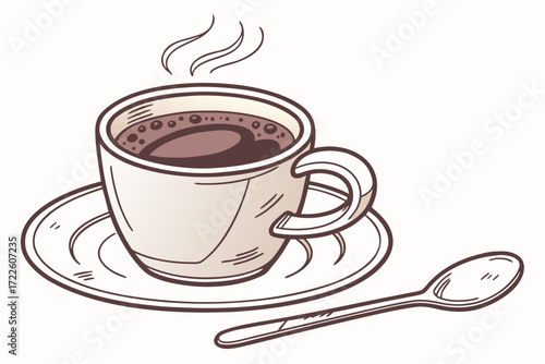 cup of coffee with spoon