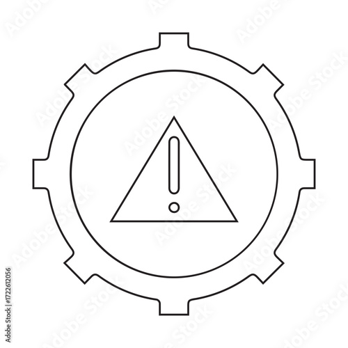 Warning Gear Icon