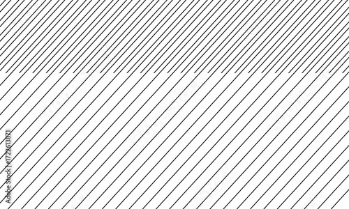 Geometric diagonal strip line border abstract slash divider tape with stylish grid dashed pattern for creative decoration isolated on white background .Vector illustration. Eps 10 .