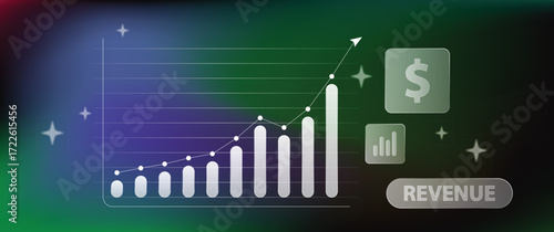 Financial analyst analysis business financial report on graph document vector.