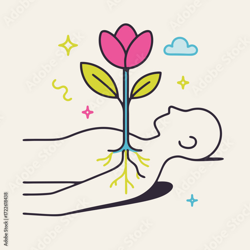 Growth, Healing, and Renewal A Symbolic Illustration