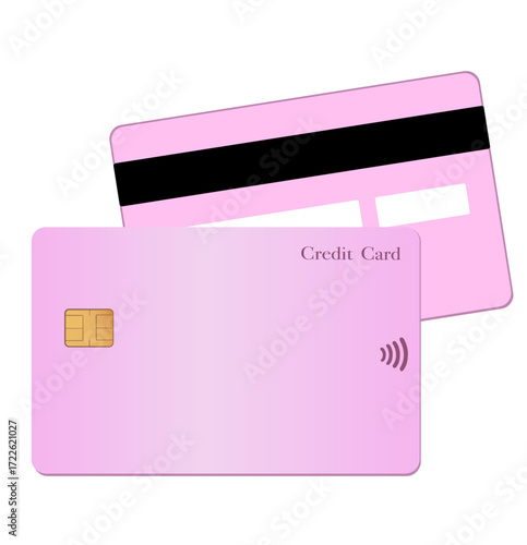 A modern set of colorful credit card vector illustrations with minimal design, perfect for financial concepts, online payments, banking services, e-commerce, fintech, and digital transactions. 