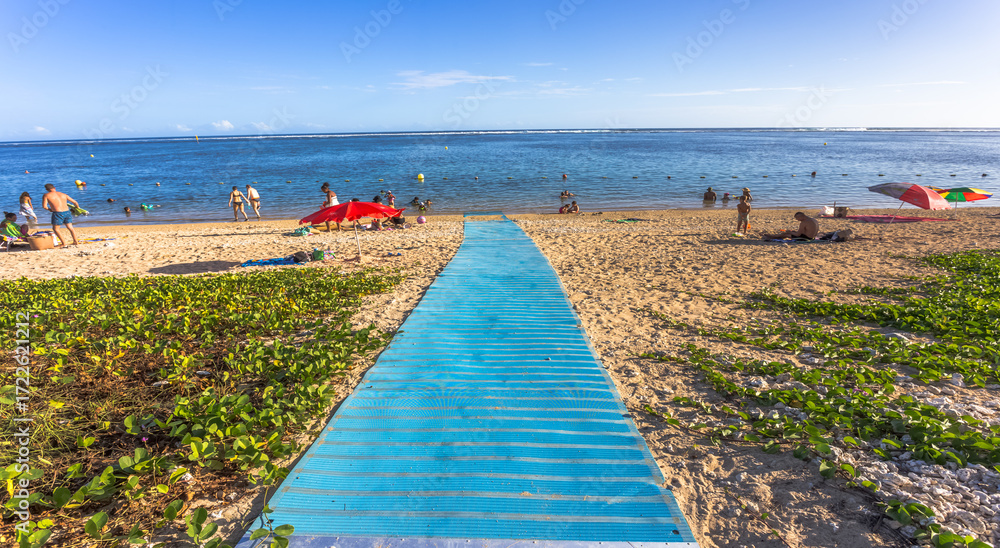 Obraz premium Plage de saint-leu, Île de la Réunion