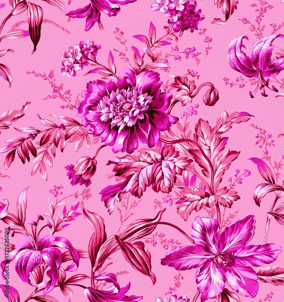 Fototapeta premium seamless pattern with flowers