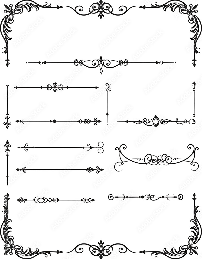 Obraz premium Ornamental design elements