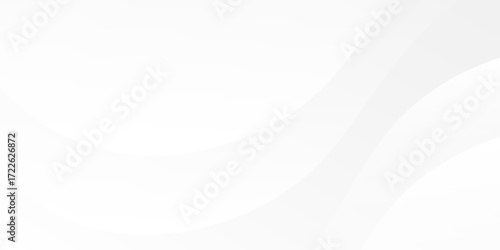 Modern white gradient color background with curve and swirl lines simple abstract modern art