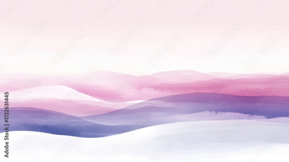 Fototapeta premium Serene landscape of tranquil mountains and hills during daytime