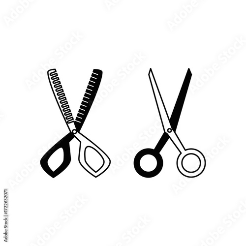 scissor barbershop set