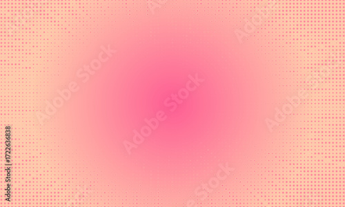Pink orange red polka dots gradient halftone background. Pop art cartoon dot texture with comic graphic design, Horizontal abstract pattern wall. vector modern