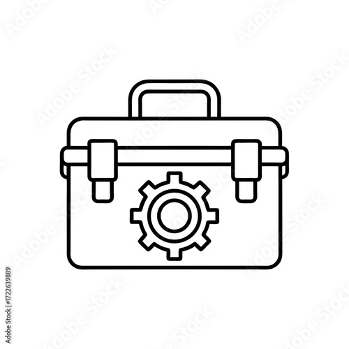 mechanical cal kit icon isolated on white