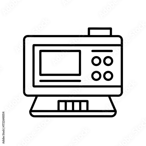 osa analyzer icon isolated on white