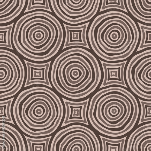 Line Doodle Seamless Pattern 56 - Water Ripple 1