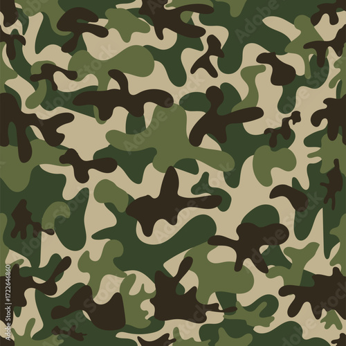 Army Seamless Pattern Background