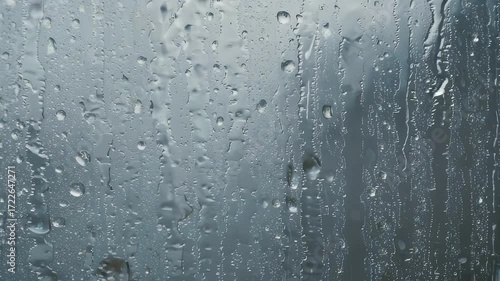 Rain drops on a window pane