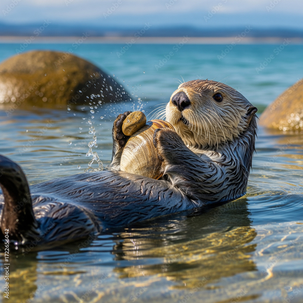 Fototapeta premium 可愛い海の生き物