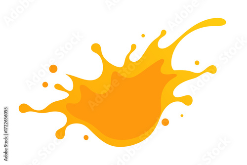 orange splash blot