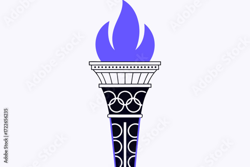 torch with flame