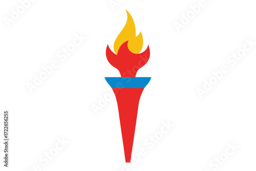 vector illustration of a set of fire