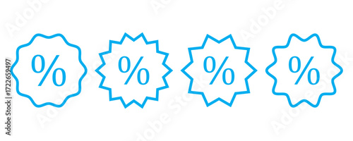 Price tag with the discount flat vector icon. Discounts flat vector icon. Sale flat vector icon