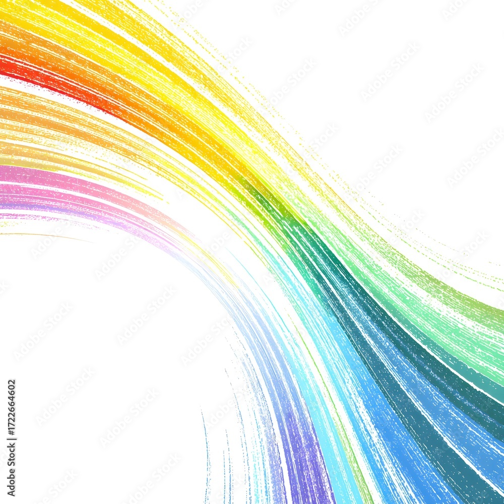 Fototapeta premium Abstract rainbow arc, clean vector, no text